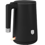 Doppelwandiger Wasserkocher, 360° drehbar, 1,7 l, 1800 W, mattschwarz