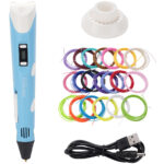 3D-Drucker-Stift, USB, inklusive 20 bunte PLA-Filamente