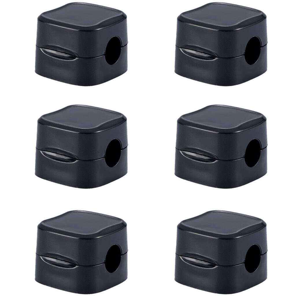 6er-Set Kabelorganizer mit Magnetclip, schwarz 6er-Set Kabelorganizer mit Magnetclip, schwarz