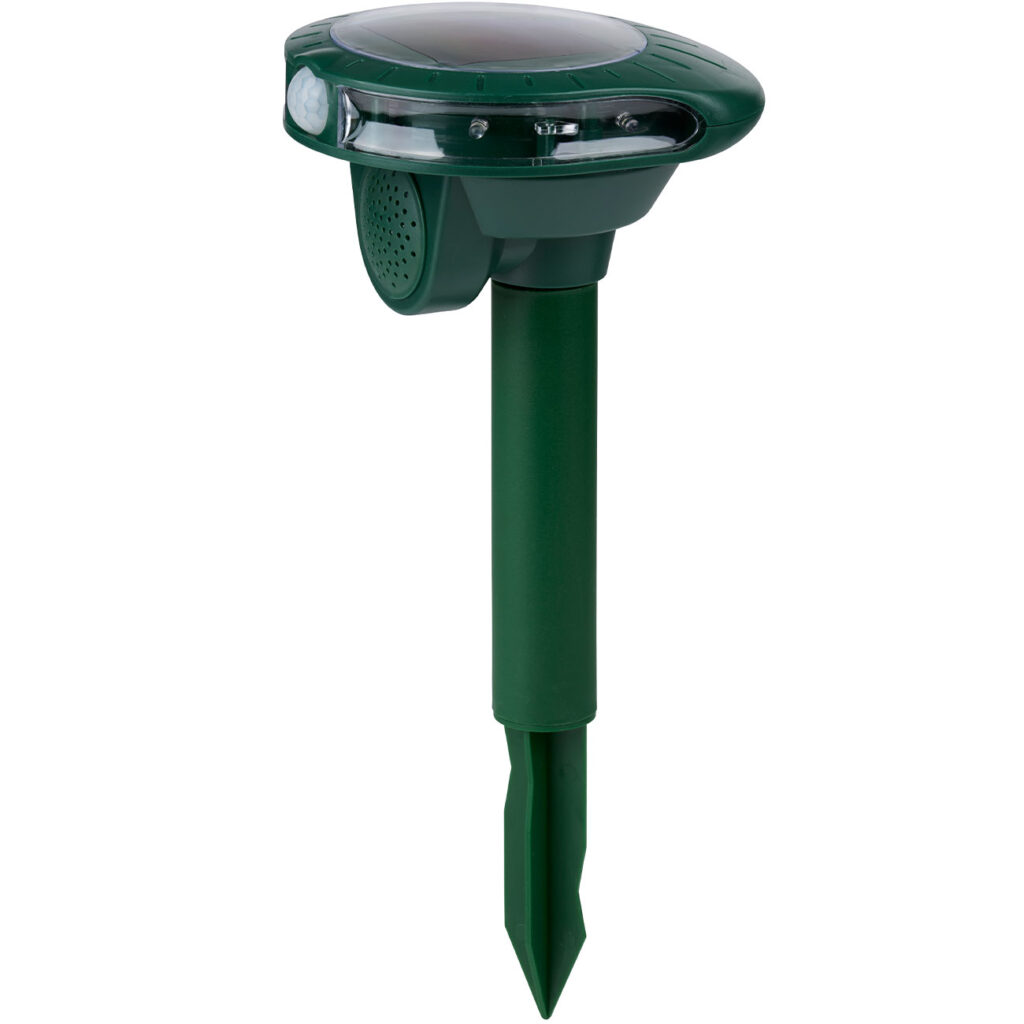 Universal Ultraschall Solar Tiervertreiber mit Blitzlicht, Fläche 40 m²