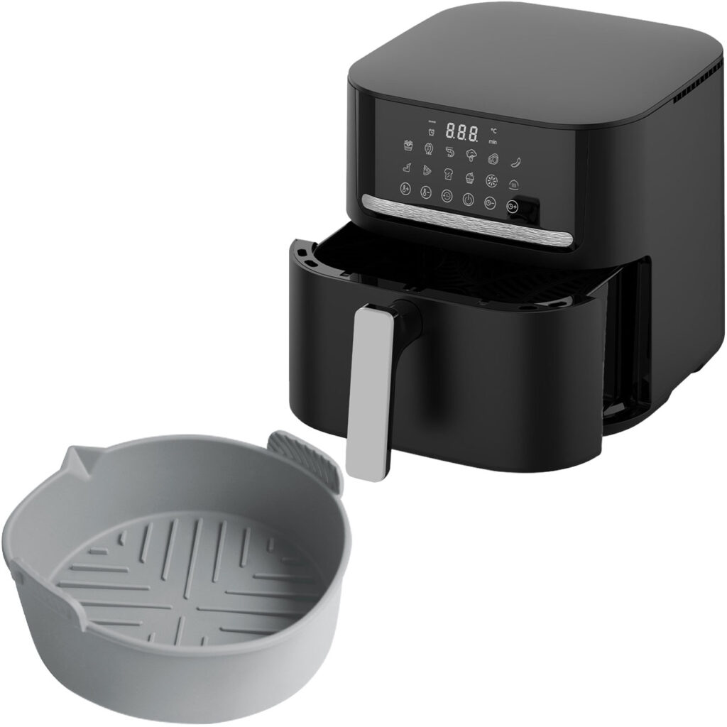 Heissluftfritteuse mit 11 Koch-Programmen, 6,5 l, inkl. Silikonform, 1600 Watt