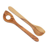 Kellenset, 30 cm, Olivenholz, 2-teilig