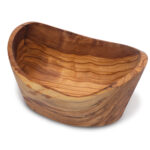 Kleine rustikale Schüssel, Allzweckschüssel, 10 x 8 cm, Olivenholz