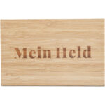 Grusskarte aus Bambus, Mein Held