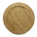 Dekorationsteller aus Bambus, schöne Maserung, 30 x 30cm