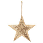 Stern aus Holz, mit Kordel zum Aufhängen, 15 x 15 x 2 cm Stern aus Holz, mit Kordel zum Aufhängen, 15 x 15 x 2 cm