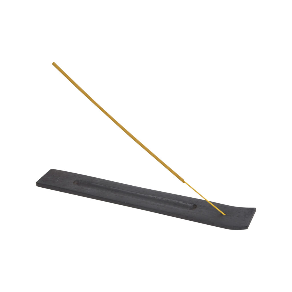 Räucherstäbchenhalter aus Holz, dunkelbraun, 26 cm