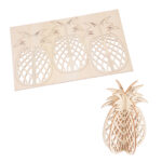 3D-Puzzle aus Naturholz, Ananas, 29,5 x 17,5 cm