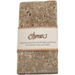 Seifenablage aus Travertin, rechteckig, kräftig-braun, 14,5 x 7 cm