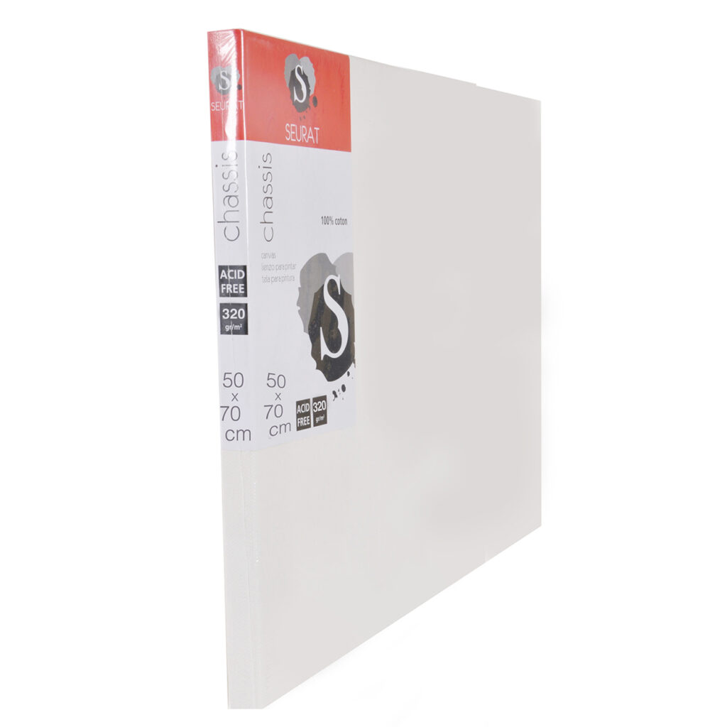 Leinwand, Baumwolle auf Holz-Keilrahmen, 50 x 1,8 x 70 cm, 280 g