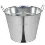 XXL Zinkeimer mit 2 Griffen, 40 Liter, Pflanzkübel, 45,5 x 35 cm