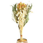 Trockenblumenstrauss aus Naturmaterial, bunt, 55 cm