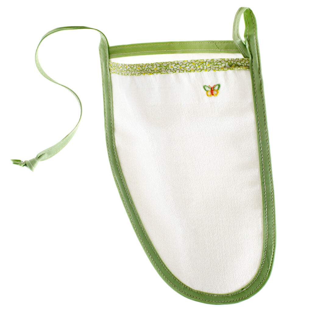 Peelinghandschuh Green Butterfly, pflegendes Körperpeeling für Gesicht & Körper, Faktor 80