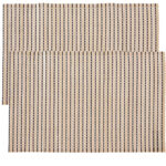 2er-Set Platzsets aus Bambus, dekorative Platzdeckchen mit Bambusstäben, je 30 x 45 cm