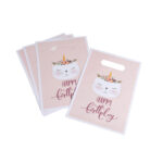 6er-Set Geschenktüten Happy Birthday, Süssigkeiten Taschen mt Henkel, je 16,2 x 23 cm