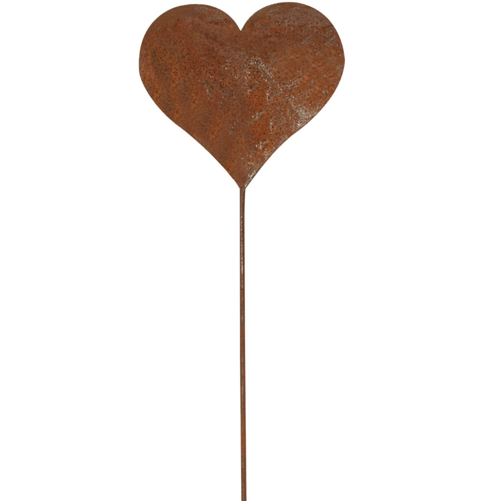 Gartenstecker Herz, Rostoptik, 35 cm Gartenstecker Herz, Rostoptik, 35 cm