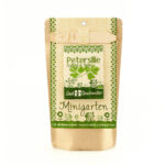 Saatgut Set für Petersilie, Samen mit Gartenerde, Saatgut, Anleitung, Pflanzstäbchen