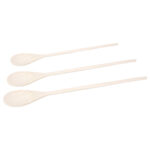 Holzlöffel im 3er-Set zum Backen und Kochen, Kochlöffel-Set Holz, verschiedene Grössen