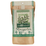 Saatgut Set Rosmarin, Samen mit Gartenerde, Anleitung, Pflanzstäbchen