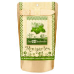 Saatgut Set Minze, Samen mit Gartenerde, Anleitung, Pflanzstäbchen