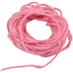 Juteschnur rosa zum Basteln und Befestigen, Deko Kordel, 10 m Länge , 1,5 mm
