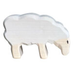 Holztier Schaf, handgefertigt, 10 x 6,5 x 3 cm