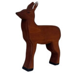 Holztier Reh, handgefertigt, 11 x 13 x 2,5 cm Holztier Reh, handgefertigt, 11 x 13 x 2,5 cm