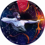 Sternzeichen Holz Puzzle Schütze, 180 Teile, Horoskop Ø 24 cm Sternzeichen Holz Puzzle Schütze, 180 Teile, Horoskop Ø 24 cm