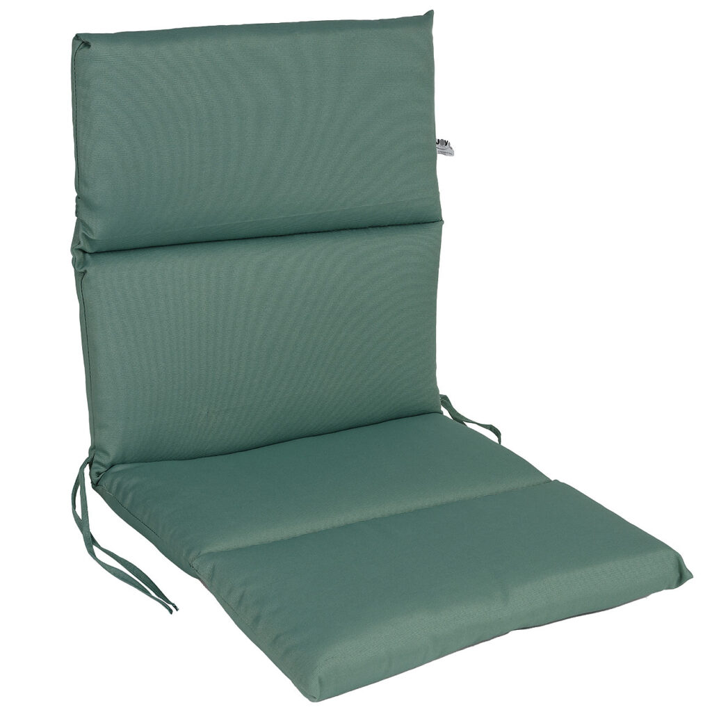 Polster Niederlehner Rollstepp, Baumwolle und Polyester, grün, 100 x 50 x 6 cm