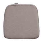Stuhlkissen Outdoor, bequemes und komfortables Sitzkissen, taupe, 48 x 48 cm