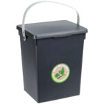 Komposteimer aus Kunststoff, 9 x 18 x 23,5 cm