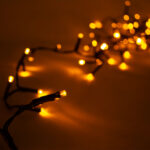 XL LED-Lichtervorhang mit 5 einzelnen Strängen, 480 LEDs, 2,4 m