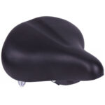 Velosattel mit Doppel-Federung, schwaz, Fahrradsattel, 26 x 25 cm