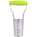 Blumenzwiebelpflanzer aus Metall, Pflanzwerkzeug mit Tiefenmarkierung