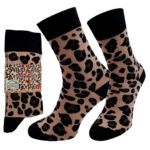 Freizeitsocken Leopard, 1 Paar, 36-40