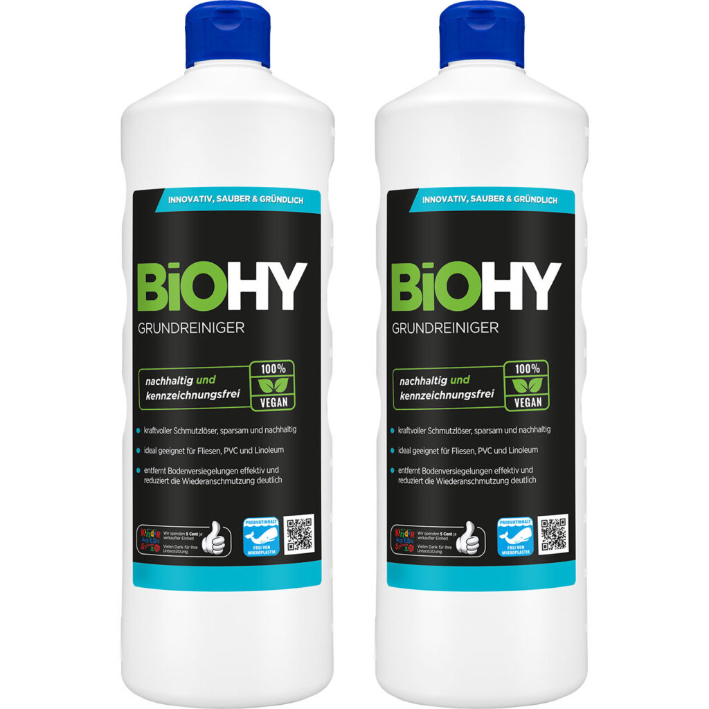 2er-Set Boden- & Grundreiniger, vegan, nachhaltig und kennzeichnungsfrei, 1 Liter