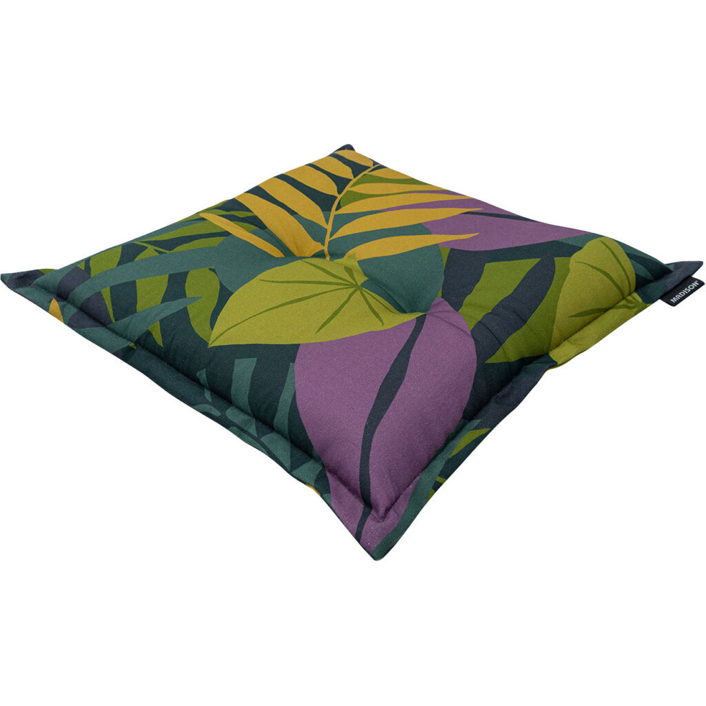 Stuhlkissen Blätterdesign grün, 50 x 50 cm Stuhlkissen Blätterdesign grün, 50 x 50 cm