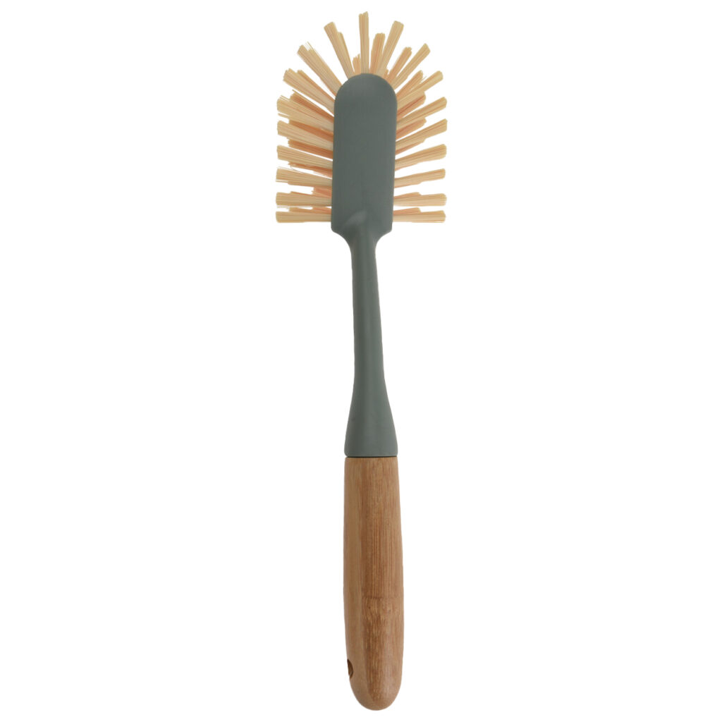 Spülbürste mit Bambusgriff, Abwaschbürste, 28 x 7 x 6 cm