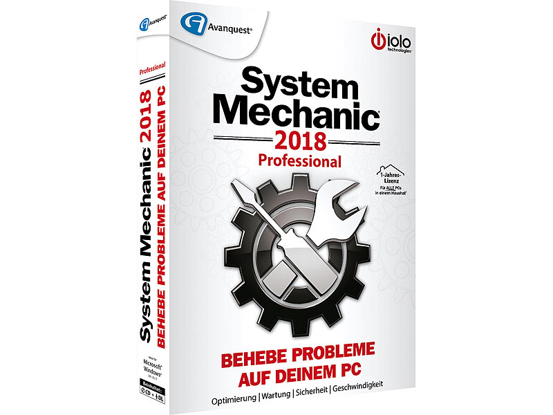 System Mechanic 2018 Professional – 1-Jahres-Lizenz