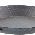 Kaltgeschmiedete Pfanne, 2 Griffe, Rautenprägung, Ø 28 cm, 3,5 cm hoch Kaltgeschmiedete Pfanne, 2 Griffe, Rautenprägung, Ø 28 cm, 3,5 cm hoch