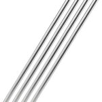 4er-Set Cocktail-Trinkhalme aus Edelstahl