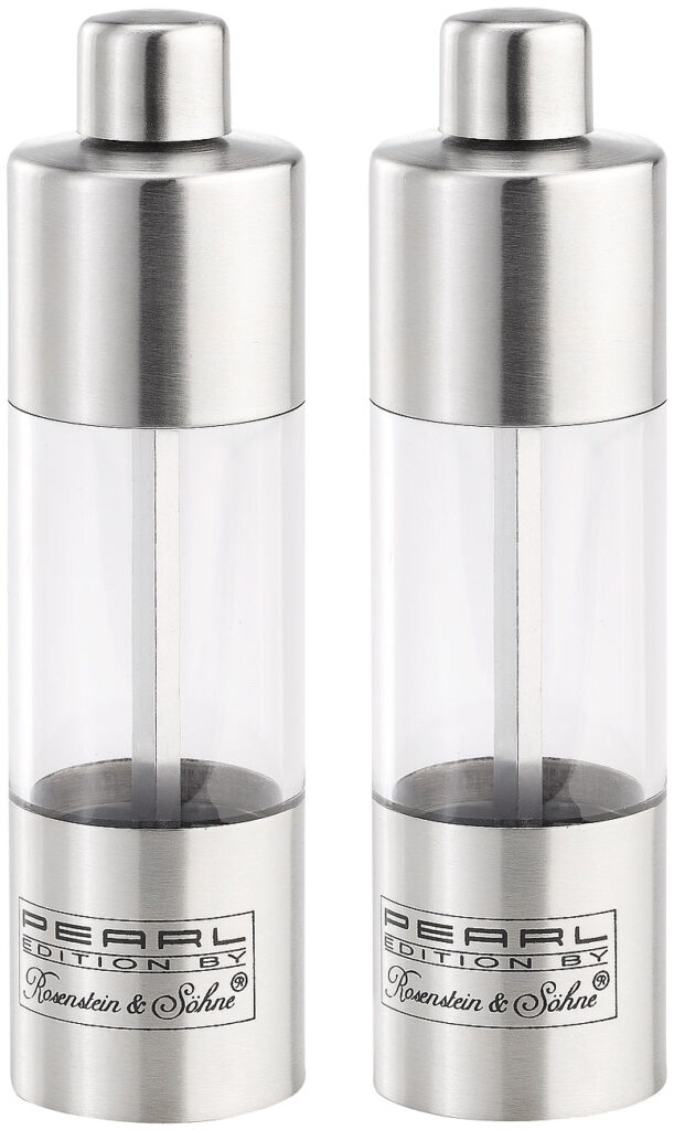 Salz- & Pfeffermühle aus Edelstahl, 2er-Set Salz- & Pfeffermühle aus Edelstahl, 2er-Set