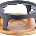 Untersetzer und Rechaud für Gusseisen-Fondue Ø24 cm