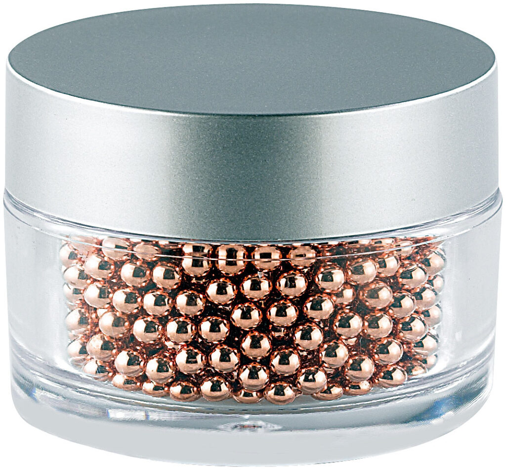 1.000 Edelstahl-Reinigungsperlen mit Kupfer-Mantel für Flaschen & Co.