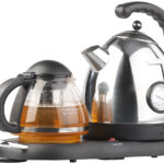 Edelstahl-Wasserkocher WSK-300.set mit Teekanne