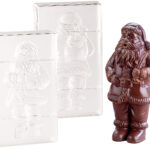 3D Schokoladen-Gussformen-Set“XL Weihnachtsmann“
