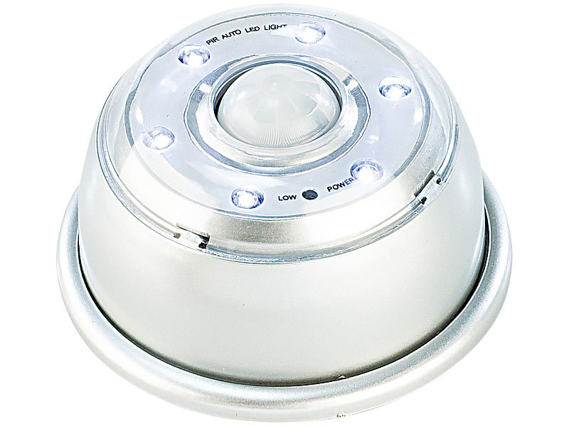 LED-Nachtlicht mit Bewegungsmelder & Magnethalterung 4er-Set