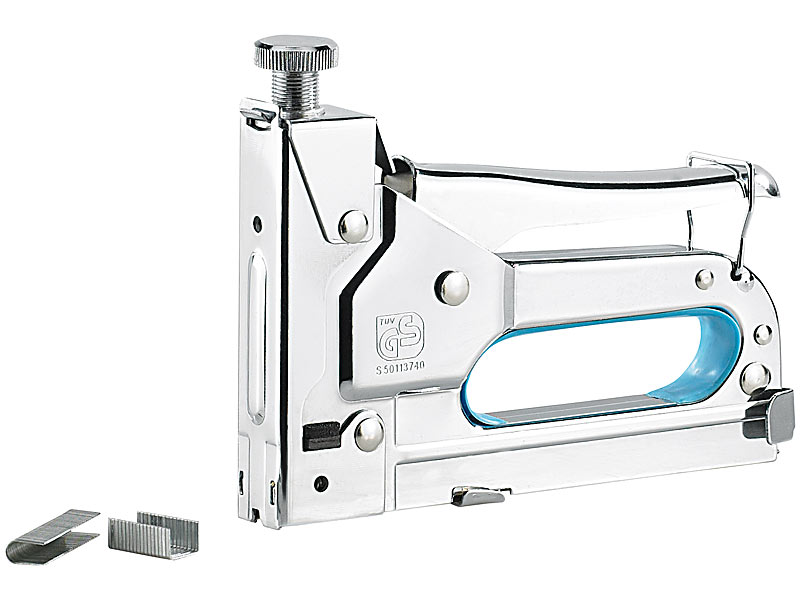 3in1-Handtacker mit 600-teiligem  8 mm Klammer-Sortiment