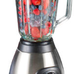 Glas-Standmixer, 6 Edelstahl Klingen, 6 Modi, 600W, 1,5 l, Profi Clean