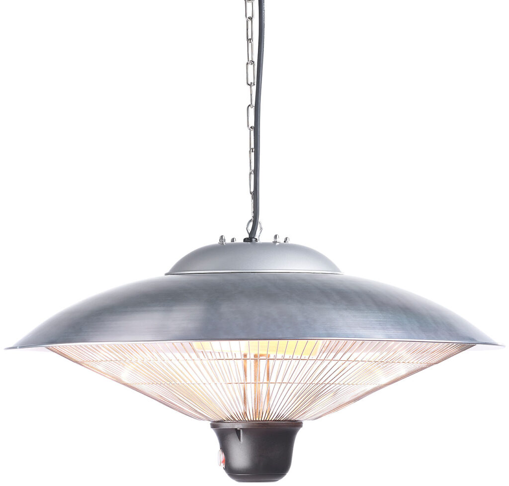 IR-Decken-Heizstrahler mit LED-Licht, Fernbedienung, bis 2.000 W, IP34